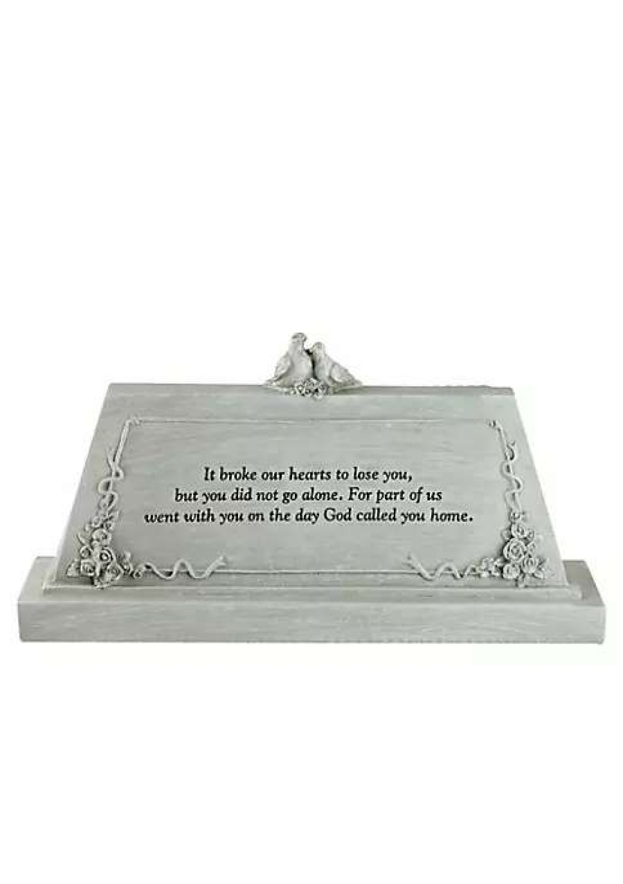 Home * | Wholesale Roman 9 Forever With The Angels Religious Script Decorative Bereavement Table Top Plaque Gray