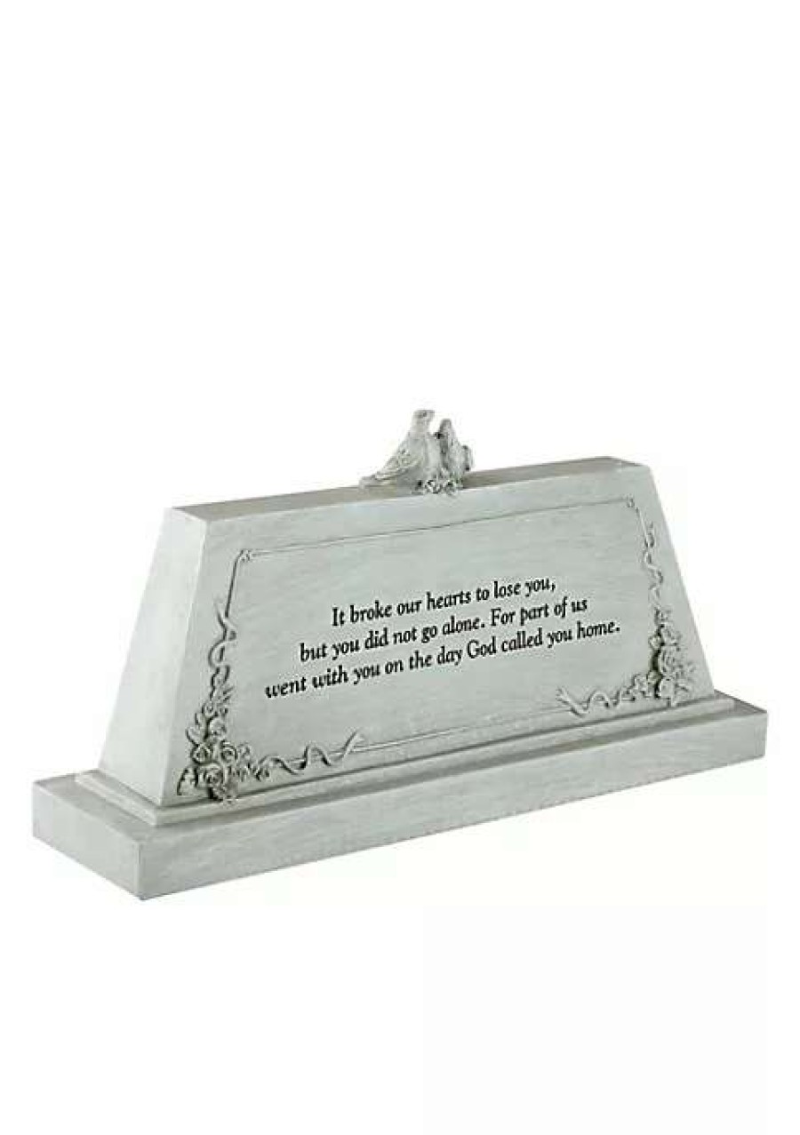 Home * | Wholesale Roman 9 Forever With The Angels Religious Script Decorative Bereavement Table Top Plaque Gray