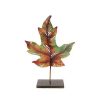 Home * | Promo Roman 14 And Brown Autumn Maple Leaf Votive Candle Holder Green