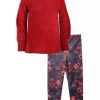 Kids * | Budget Bonnie Jean Girls 7-16 Floral Leggings Set Red