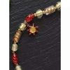 Jewelry * | Brand New Roman Moments In Life "Courage" Gold Beaded Bracelet Red