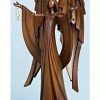 Home * | Outlet Roman 12.75 Faux Wood Angel With Jewels Inspirational Christmas Tabletop Figure Brown