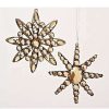 Home * | Cheap Roman 5.5 Jeweled Diamond Gem Snowflake Christmas Ornament Brown