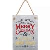 Home * | Coupon Roman 7.5 We Wish You A Merry Christmas Verse Metal Christmas Tree Ornament Silver