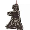 Ornaments * | Brand New Roman Sweet Memories Sugared Angry Gingerbread Girl Cookie Bite Christmas Ornament Brown