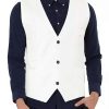 Men * | Buy Lars Amadeus Men'S V Neck Vests Sleeveless Pockets Button Up Casual Vest