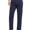 Men * | Best Deal Lars Amadeus Men'S Stripe Dress Pants Straight Fit Vertical Stripe Formal Pants Business Trousers