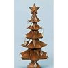 Ornaments * | Brand New Roman 11 And Clear Tabletop Christmas Tree With Star And Jewels Brown