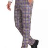 Men * | Discount Lars Amadeus Men'S Plaid Dress Pants Regular Fit Formal Business Checked Trousers