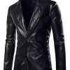 Men * | Top 10 Lars Amadeus Men'S Metallic Blazer Notch Lapel Two Button Prom Shiny Sport Coat