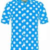 Men * | Cheap Lars Amadeus Men'S Summer Polka Dots Shirt Button Down Short Sleeves Pattern Hawaiian Shirts