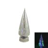 Home * | Wholesale Roman 10.5 Led Lighted Colored Tree Christmas Tabletop Decor Silver