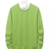 Men * | Discount Lars Amadeus Men'S Sweatshirt Crewneck Classic Regular Fit Long Sleeves Solid Basic Pullover