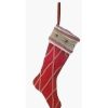 Home * | Buy Roman 26 And Beige Embroide Jingle Bell Christmas Stocking Red