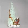 Home * | Budget Roman 17.5 Led Musical Tree With Santa And Reindeer Figurine Clear