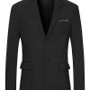 Men * | Top 10 Lars Amadeus Men'S Dress Blazer Slim Fit Lapel Collar Two Button Formal Sport Coats