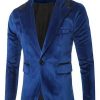 Men * | Coupon Lars Amadeus Men'S Velvet Blazer One Button Prom Party Dinner Suit Jacket Sports Coat