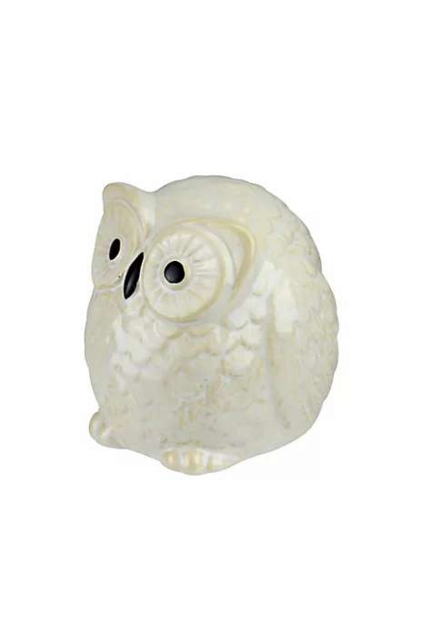 Home * | Coupon Roman 4.25 Pudgy Pals Wide Eyed Beige And Cream Owl Table Top Decorative Figure Brown