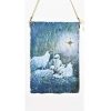 Ornaments * | Budget Roman 5 Shephard Boy Watching The Star Of Bethlehem Hanging Plaque Christmas Ornament Blue