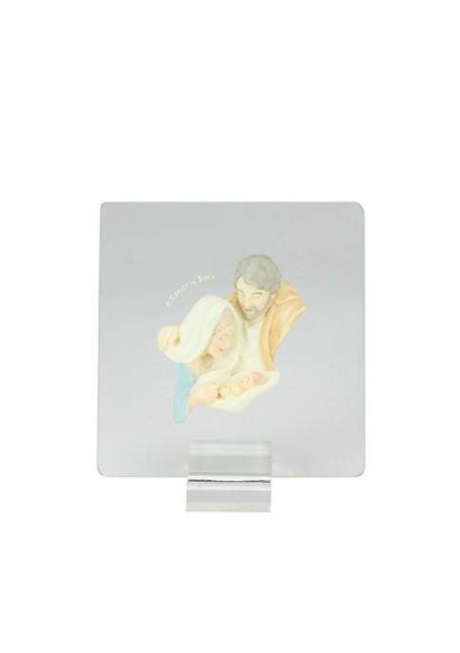 Home * | Wholesale Roman 6.5 And Beige Holy Family Christmas Nativity Plaque Gray