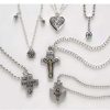 Home * | Promo Roman Club Pack Of 12 Assorted Religious Confirmation Pendants 24 Silver