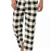 Men * | Best Sale Lars Amadeus Men'S Plaid Flannel Pajamas Bottoms Drawstring Side Pockets Checked Elastic Waist Sleepwear Sleep Lounge Pjs Pants