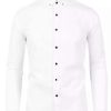 Men * | Cheap Lars Amadeus Men'S Business Button Collar Slim Fit Solid Color Long Sleeves Office Dress Shirt