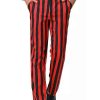 Men * | Flash Sale Lars Amadeus Men'S Striped Pants Casual Skinny Fit Color Block Pencil Dress Trousers