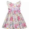 Kids * | Promo Bonnie Jean Toddler Girls Butterfly Smocked Dress Rose