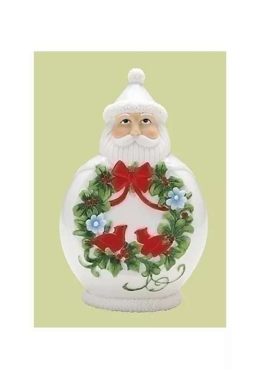 Home * | Hot Sale Roman 7.5 And Green Scandinavian Santa Claus Christmas Figurine White