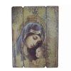 Home * | Best Reviews Of Roman 26 Joseph'S Studio Distressed Antique-Style Madonna And Child Panel Wall Decor Brown