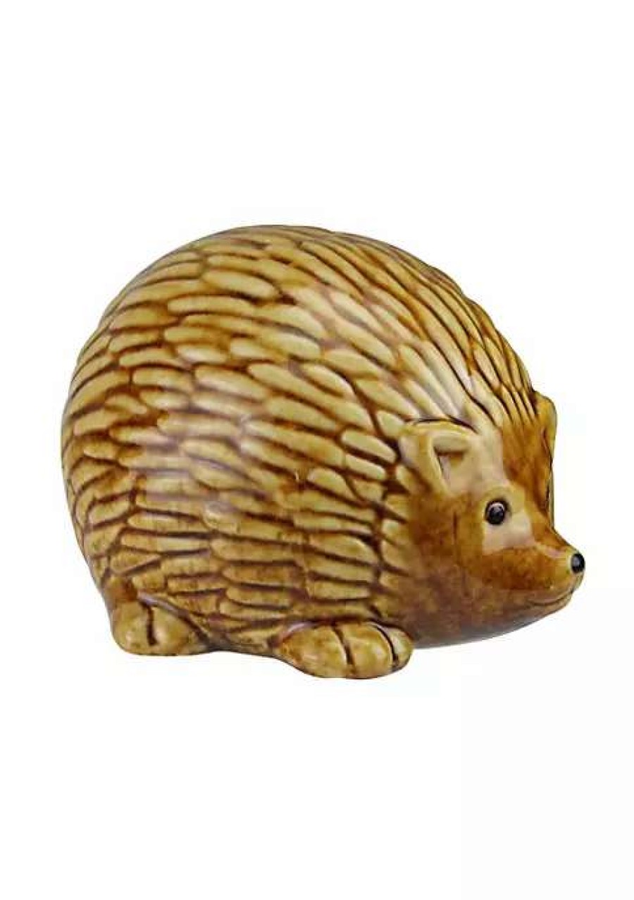 Home * | Outlet Roman 3.5 Pudgy Pals Relaxed Spined Tan Porcelain Hedgehog Table Top And Garden Figure Brown