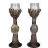 Home * | Best Deal Roman Set Of 2 And Clear Blessed Thanksgiving Votive Candleholders 12.5 Brown