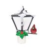 Home * | Deals Roman 6 Cardinal On A Snow Covered Street Lamp Flickering Christmas Night Light Black