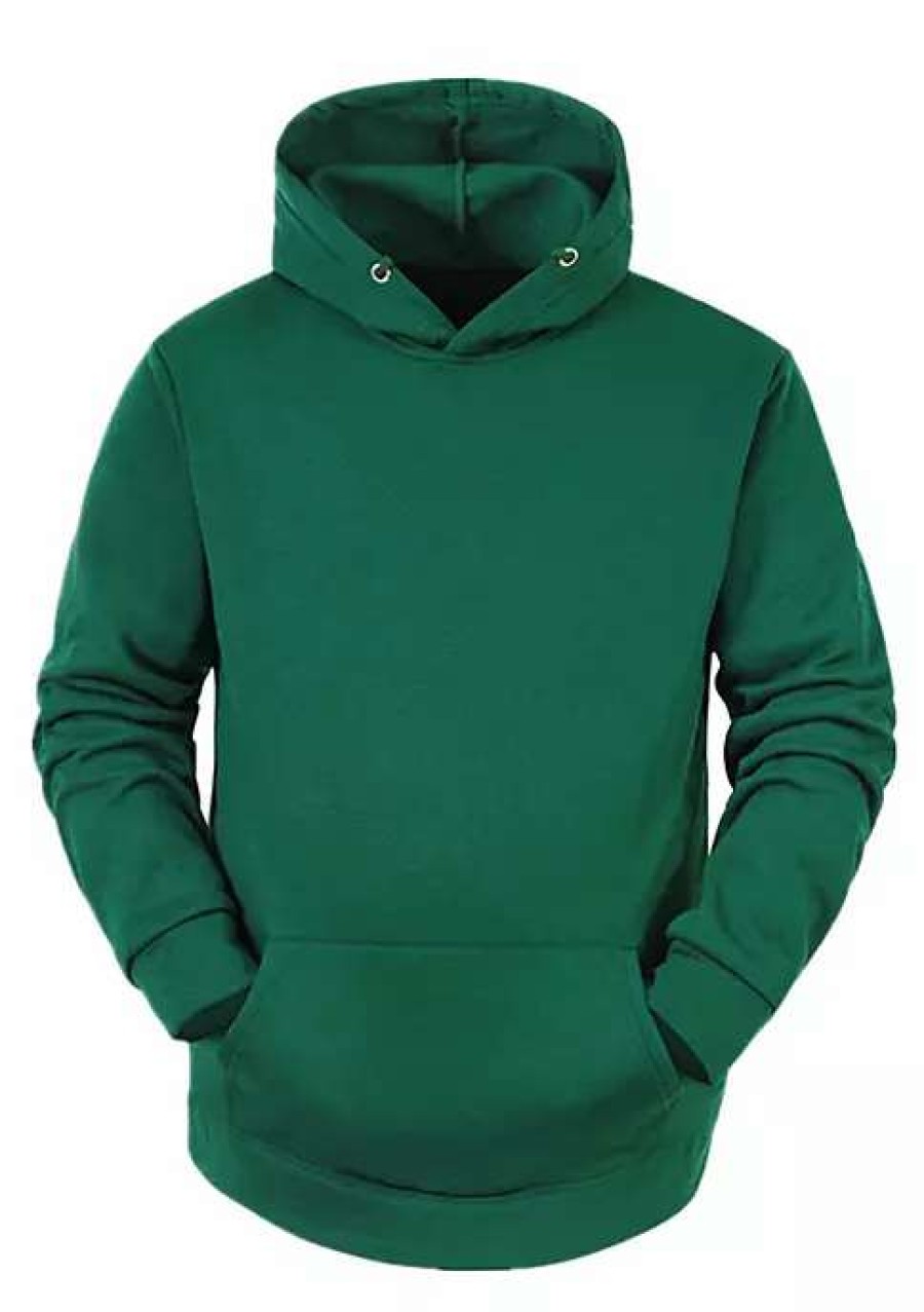 Men * | Best Reviews Of Lars Amadeus Men'S Plush Lined Pullover Hoodie Solid Long Sleeves Hooded Sweatshirts With Pocket