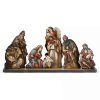 Home * | Coupon Roman 8Pc And Brown Nativity Die Cut Figures With Base Christmas Decoration 24 Orange