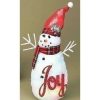 Home * | Best Deal Roman 13 And Red Twas The Night Snowman Christmas Figurine White