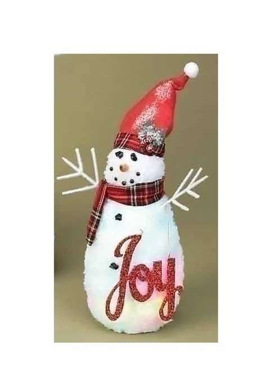 Home * | Best Deal Roman 13 And Red Twas The Night Snowman Christmas Figurine White