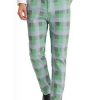 Men * | Deals Lars Amadeus Men'S Dress Plaid Pants Classic Fit Flat Front Business Prom Trousers