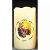 Home * | Deals Roman 5 Ivory And Brown Carolers Scene Flickering Flame-Less Led Candle White