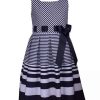 Kids * | Deals Bonnie Jean Girls 7-16 Sleeveless Nautical Striped Dress Navy