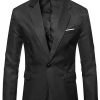 Men * | Brand New Lars Amadeus Men'S Casual Sports Coat Notched Lapel One Button Suit Jacket Blazer