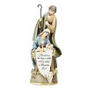 Home * | Hot Sale Roman 10.25 Joseph'S Studio Holy Family "Christ The Lord" Religious Christmas Tabletop Figure Gold