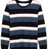 Men * | Buy Lars Amadeus Men'S Pullover Crew Neck Long Sleeves Color Block Sweatshirt T-Shirt