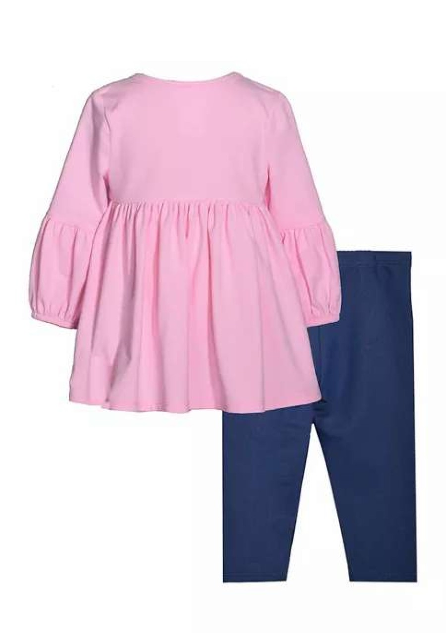 Kids * | Promo Bonnie Jean Baby Girls Valentine Heart Set Pink