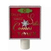 Home * | Flash Sale Roman 5 And Gold Santa Countdown Christmas Night Light Red