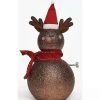 Home * | New Roman 18 Metallic And Red Musical Reindeer Christmas Tabletop Figurine Brown