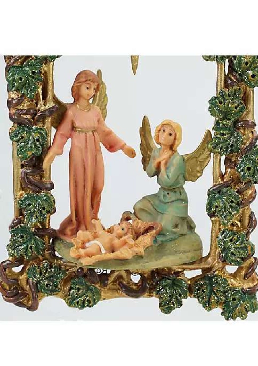 Home * | New Roman 5.5 Fontanini Watching Angels Christmas Nativity Ornament Brown