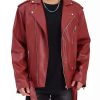 Men * | Budget Lars Amadeus Men'S Pu Faux Leather Jacket Belt Punk Motorcycle Zip Slim Fit Biker Jackets