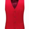 Men * | Outlet Lars Amadeus Men'S Formal Vest Slim Fit V Neck Business Dress Suit Waistcoat With 3 Pockets